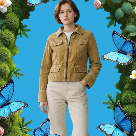 Stylish Women's Mustard Utility Jacket - Picture 2 of 7